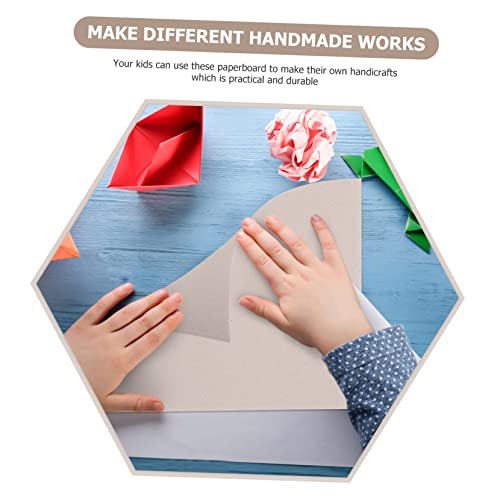 BELLIFFY 10pcs Gray Cardboard Sheets Scrapbooking Paper for Easel Kids Drawing Paper Roll for Kids Art Painting for DIY