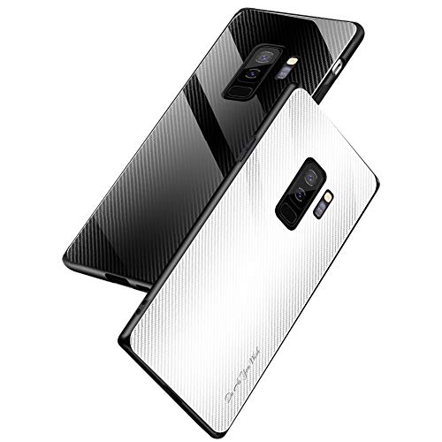 Galaxy S9 plus ケースクリア 薄型 衝撃吸収 耐衝撃 ガラスTPU バンパー+ガラス 背面 薄型 指紋防止対策 カバー 擦り傷防止 取り出し易い ワイヤレス充電対応 落下防止 アイフォン S9+ ケース 滑り防止 おしやれ 人気 かわいい 16-44