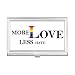 LGBT Rainbow Flag More Love Less Hate Business Card Holder Case Pocket Box Wallet
