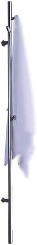 Electric Towel Warmer, Vertical Heated Towel Rack with Hooks 304 Stainless Steel Electric Drying Rack Wall Mounted Bath Towel Heater, Clothes Airer Dryer, 1525×65mm,Chrome,Hardwired