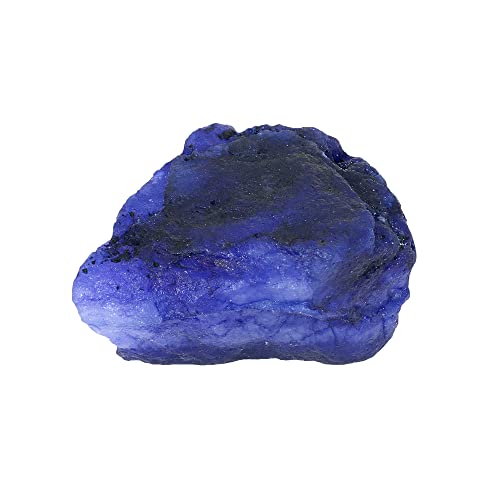 REAL-GEMS 1404 Ct Natural Raw Rough Blue Sapphire Loose Gemstone for Jewelry Making Crystal Decor Energy Stone and Handmade Craft Projects