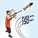 Geospace Hand Held Self Propelled AIR Archer Air Powered Flying Rocket Outdoor Toy for Boys & Girls - Includes 1 Pull & Release Air-Powered Bungee Archery Bow Launcher & 1 Safe Foam Pump Rocket