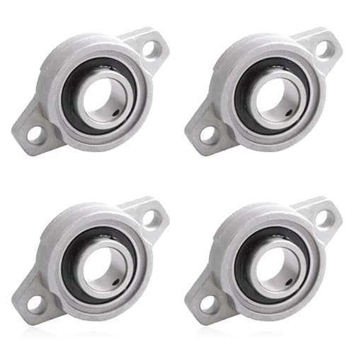 Kugellager Lagerbock,4 Stück Gehäuselager Vertikale Stehlager Zinklegierung Flanschlager Kugellager Lagerbock Welle Gehäuselager für Achse Welle Maschine,3D - Drucker,Innendurchmesser (20mm)
