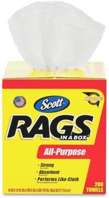 Caja de toallas multiuso blancas de la marca Scott, referencia 75260, 200 unidades, paquete de 8 cajas, Blanco, 2