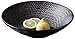 Fisecnoo Fruteros Home Big Wrist Black Ceramic Bowl de pasta y creativos japoneses Especialidad Restaurantes Sombreros Líneas elegantes de un tazón de fideos Decorativo Hotel Retro Sopa Bowl
