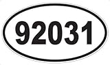 US Decal, Inc. Number 92031 Oval Sticker