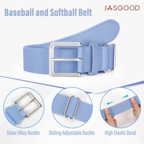 Image of Baseball Socks and Belt for Youth Adult Softball Socks Combo Elastic Waist Belt for Men Kids Boys Girls Women JASGOOD