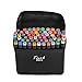 Produktbild 60 Farben Permanent Marker Filzstifte Graffiti Stift Permanent Marker,Twin Tip Textmarker mit Tragetasche für Malerei Coloring Hervorhebungen und Unterstreichungen