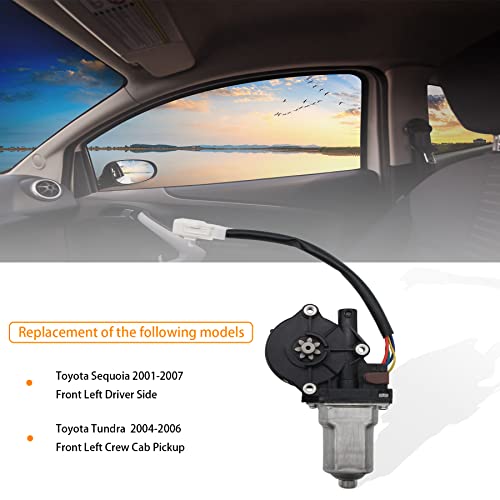 Hxhauto Power Window Lift Motor Compatible With Toyota Sequoia 2001-2007 ＆ Toyota Tundra 2004-2006 Front Left Driver Side,Replace For 8572034030 742-615 47-10027 82-10027 #TOP1