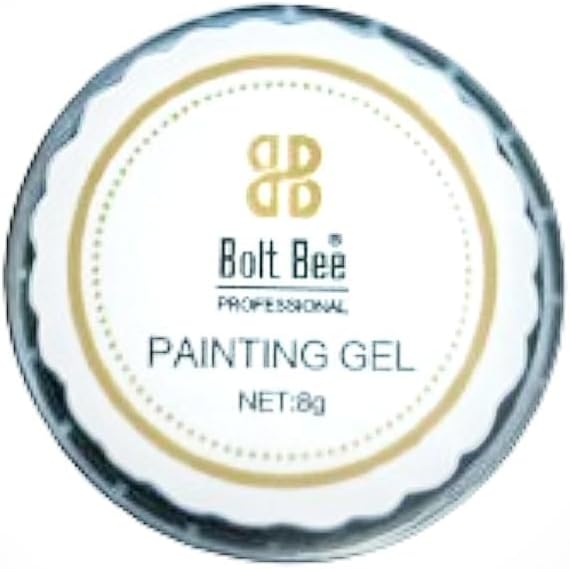 Professional Painting Gel โ Nail Art Design & Drawing Gel โ UV LED Soak Off (White, 8G)