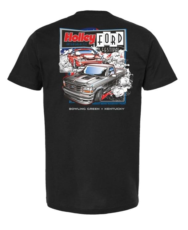 Holley 10505-SMHOL Ford Fest Burnout Tee - Small - Black