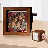 Foto Flipbook Rahmen Fotorahmen, Flipbook mit Handkurbel, Fot0 Flipbook Box mit Licht, Personalisierte F0to Flipbook, Handkurbel-F0toalbum, Fot0-Flipbook für Valentinstag, Weihnachten, Muttertag (A)