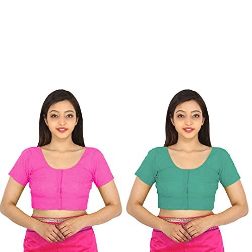 Image of Namita Women's Rubia Cotton Solid Half Sleeve Blouse