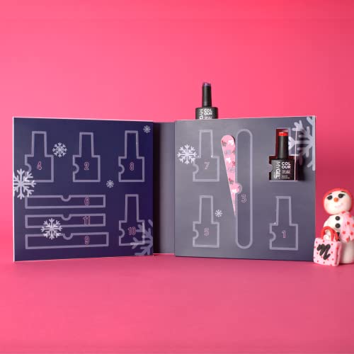 MyGel von MYLEE Gel-Nagellack Adventskalender - UV/LED Nail Art Maniküre Pediküre für den Professionellen Einsatz im… – Bild 4