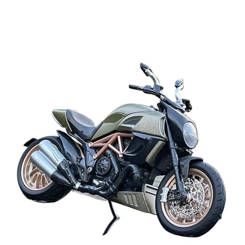 Modèle Moto 1:12 pour Ducati Diavel Carbone Rouge | Véhicule Moulé sous Pression