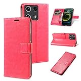 Rfvzubemok Compatible with OnePlus Ace Racing Cover,Flip Kickstand Card Slot Wallet Protector Pink