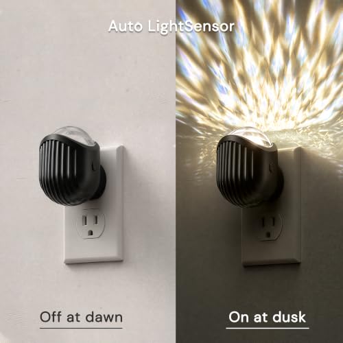 Image of L LOHAS LED Night Lights Plug into Wall, 4 Pack 3CCT Projector Night Light | Dusk to Dawn Sensor, 180 Rotatable Plug, Dimmable Night-Lights for Bathroom Hallway Room Decor