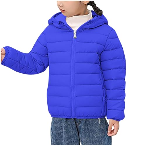 wodceeke Girls Winter Coats Down Puffer Jacket with Hood Kids Lightweight Packable Hooded Padded Warm Outwear 3-16 Years