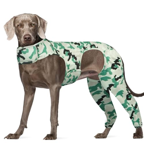 Image of ROZKITCH Dog Sleeve to Prevent Licking Back Leg Rear Legs, Pet Wound Elbow Protector, Dog Recovery Suit Cone Collar Alternative for Sprain ACL CCL Arthritis Joint Care Camouflage 2XL