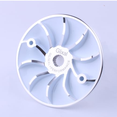Image of Glixal Lightweight Racing Drive Face Fan for GY6 125cc 150cc 180cc 200cc 152QMI 157QMJ Engine Based Scooter Moped ATV Go-Kart Quads (White)