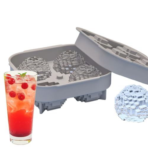 Molde para cubitos de hielo de golf, de silicona suave, para whisky, para la preparación de cócteles, vodka, zumo, gelatina de frutas, chocolate, natillas, pudines