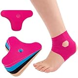 20 Stück Precut Kinesiotapes Für Knöchel, Wasserdicht Tape Sprunggelenk, Kinesiologie Tape Vorgeschnitten, Elastisches Physio Tape Für Sport & Alltag(Blau+Schwarz+Rosa+Beige)
