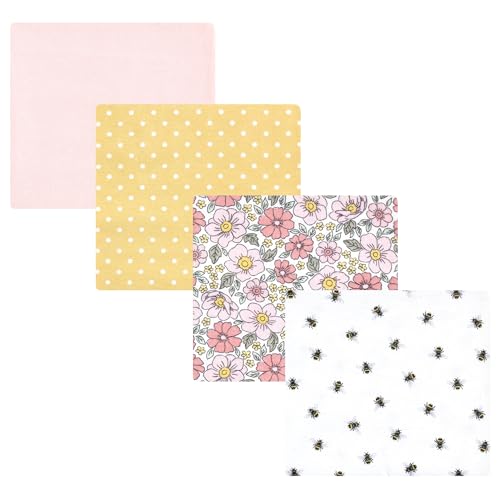 Image of Luvable Friends Little Treasure Flannel Receiving Blankets 4pk