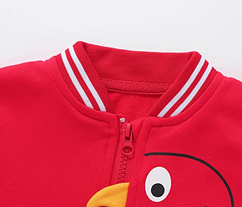 Children Kids Toddler Infant Baby Boys Girls Long Sleeve Cute Print Baseball Coats Outer Outwear Toddler Warm Jacket4