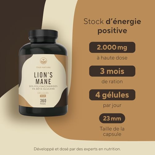 Crinière de lion Lions Mane pour l'énergie mentale - 3