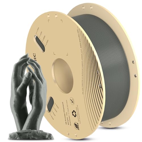 Image of ANYCUBIC 3D Printer Filament PLA 1.75mm, FDM Printer Filament 1kg Spool (2.2 lbs), Dimensional Accuracy + /- 0.02 mm (1kg, Grey)