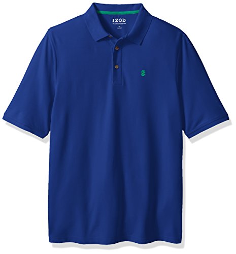 IZOD Men's Big and Tall Advantage Performance Solid Polo, Mazarin Blue, X-Large Tall