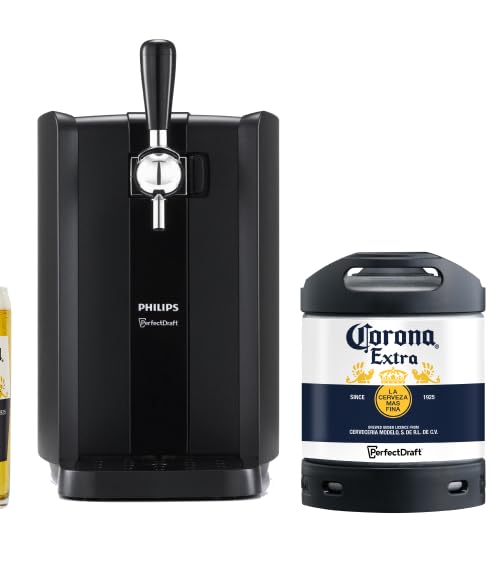 PerfectDraft Black beer bundle with Corona 6L keg, Philips home dispenser.