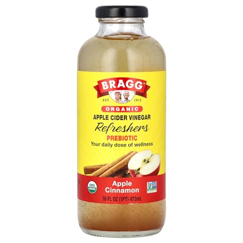 Organic Apple Cider Vinegar Refresher, Apple Cinnamon, 16 fl oz. (Pack of 2) By Goinsane