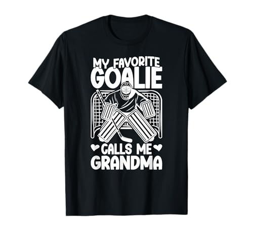 Proud Ice Hockey Goalie Grandma Of A Hockey Keeper Grandma T-Shirt