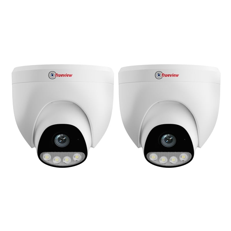 Image of Trueview 3MP WiFi Dome CCTV Camera Pack of 2 | Home & Office Security Camera | Human Detection | Two-Way Audio | Motion Alerts | Remote Monitoring | Cloud Storage Support | Alexa Compatible