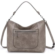 VASCHY Hobo Bags for Women, Vegan Leather Large Handbag Tote Slouchy Shoulder Bag Purse w Convertible Crossbody Strap