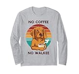 Funny Dog Drinking Coffee Lovers Dog Walker
