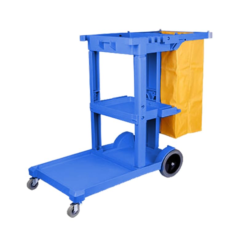 Zafir Carro de Limpieza de Polipropileno con Ruedas (Azul)