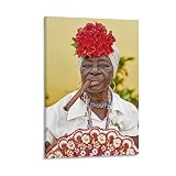 Cuban Poster, Cuban Cigar Lady Photo (2) Wall Art Paintings Canvas Wall Decor Home Decor Living Room