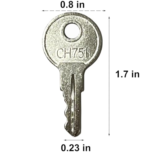 Image of 8PCS CH751 Key Universal CH751 Replacement Keys CH751 RV Key for RV Campers Compartments, T-Handles, Storage Cabinets, Door Lock, Tool Boxes