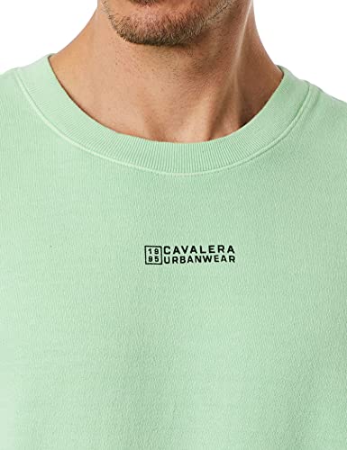 Blusa de Moletom Careca Urban Wash, Masculino, Cavalera, Pistache, GG
