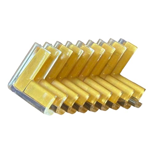 Image of Baby Proofing Edge and Corner Guards, Crystal Clear, 10 Piece Set,Soft and Transparent Furniture Corner Protectors with High Resistant Adhesive