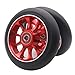2PCS Replacement 110mm Pro Scooter Wheel with Abec 9 Bearings Fit for MGP/Razor/Lucky Pro Scooters (A-Red)