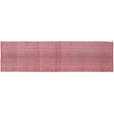 About Home Herringbone Design Cotton Runner Rug Cover