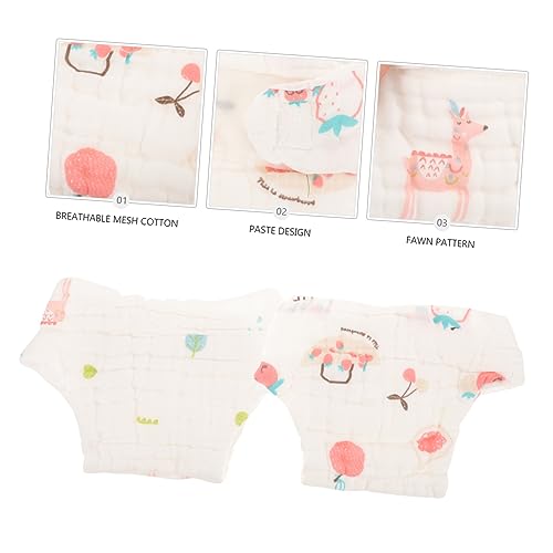 Image of Micro Preemie Diapers 2 Pcs Cotton Baby Diapers for Newborns