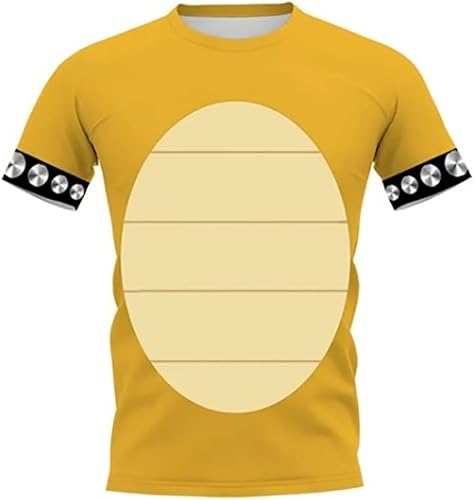 Super Brothers Peach Princess Luigis Bowser - Camiseta de verano con cuello redondo para adultos, adolescentes