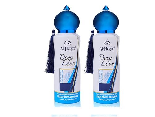 Image of Deep Love Perfumed Spray For Women - Pack of 2 (200ml Each) | Long Lasting & Captivating Fragrance | Body Spray