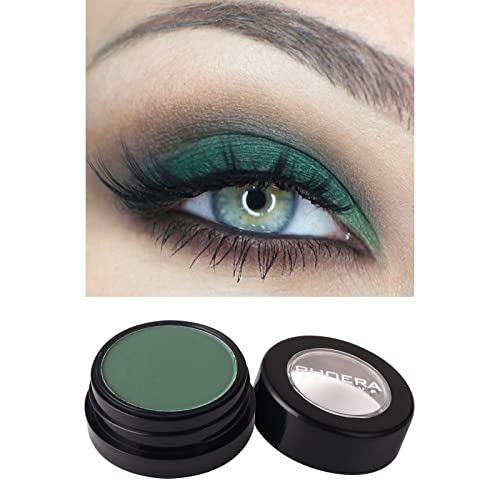 Meicoly Green Single Eyeshadow,Pressed Powder Matte Eye Shadow, Opaque Vegan Cruelty Free High Pigment Eyeshadow For Day & Night,Flipper #TOP3
