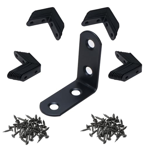 NAHUAA 40 Stück Edelstahl Winkel 40x40 mm Winkelverbinder Schwarz Metallwinkel 90 Grad Möbelwinkel L-Form Eckwinkel Winkel Klammern für Bücherregal Tabelle Stuhl, mit 160 Schrauben NAHUAA 40 Stück Edelstahl Winkel 40x40 mm Winkelverbinder Schwarz Metallwinkel 90 Grad Möbelwinkel L-Form Eckwinkel Winkel Klammern für Bücherregal Tabelle Stuhl, mit 160 Schrauben
