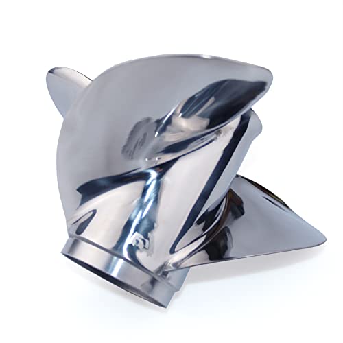 Image of CAPTAIN Stainless Steel Outboard Propeller, 10.25 Diameter x 16 Pitch fit Yamaha T25 F30 40 48 50 F40 F50 55 60 F60 HP Engines, 13 Spline Tooth Boat Prop, RH Propellers